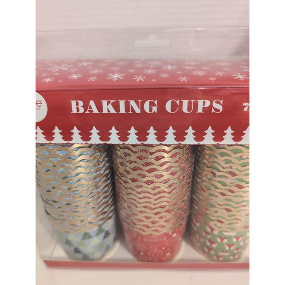 NEW Core Kitchen 75 Piece Box of Thick Holiday Cheer Baking Cups - Picture 6 of 10